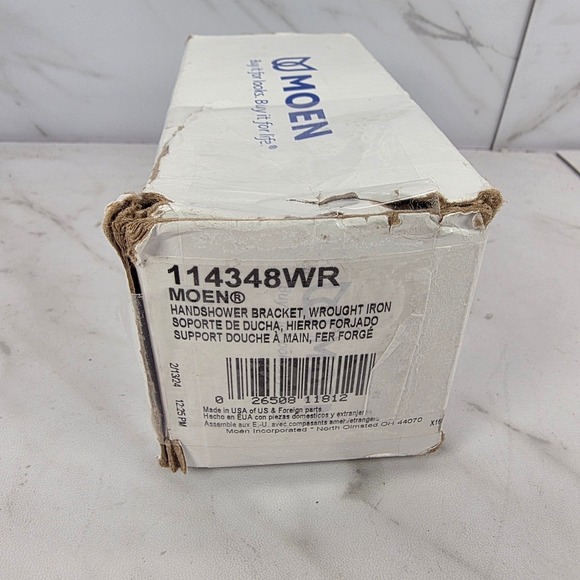 Moen 114348WR Wrought Iron Handshower Bracket Matte Shower Head Holder - Picture 4 of 6